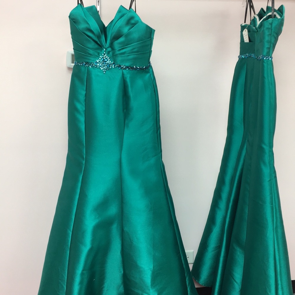 Milano Formals Teal Prom Dress
